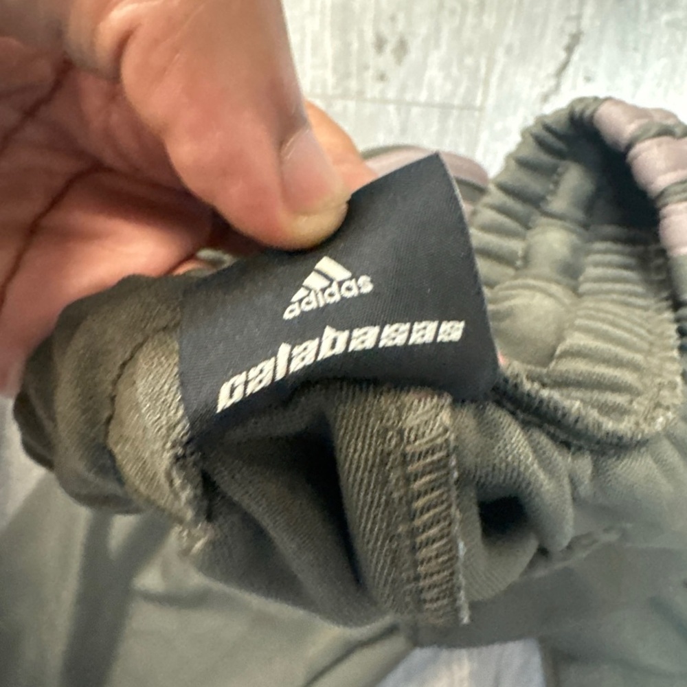 Adidas Calabasas Olive Green Track Pants - Picture 5 of 6